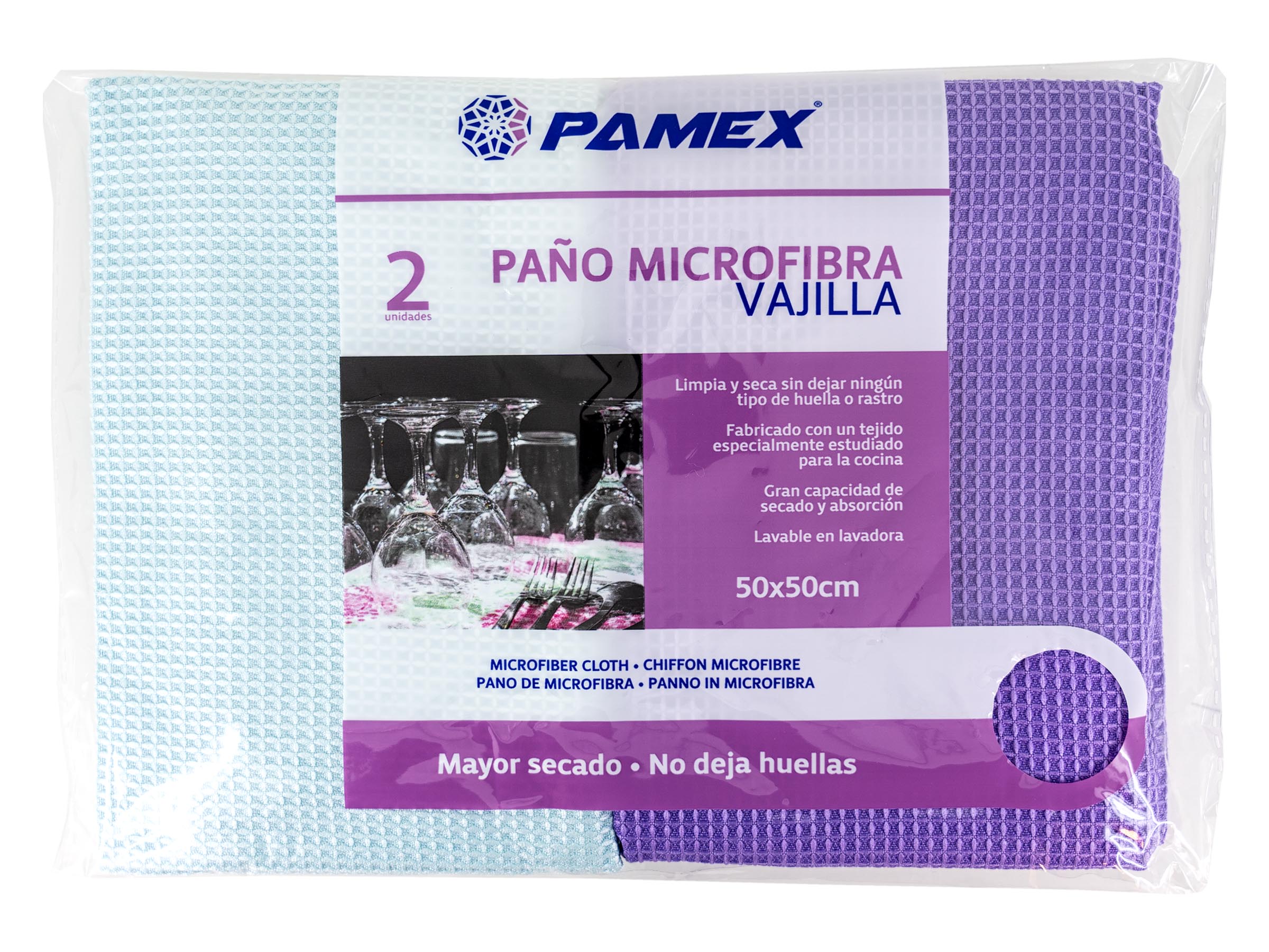 SET 2 PAÑO VAJILLA MICROFIBRA 902000