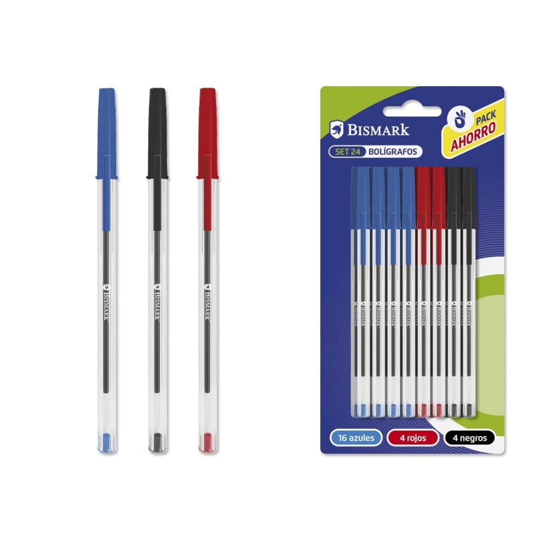 SET 24 BOLIS 16AZ/4ROJ/4NG BISMARK 901800