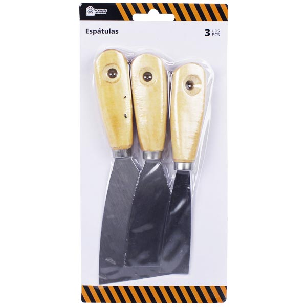 SET 3 ESPATULA ACERO 8/5/3CM 900900