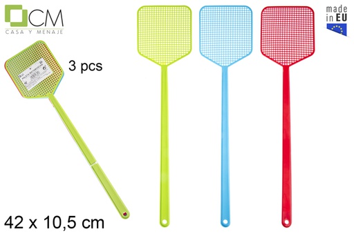 SET 3 PALAS MATAMOSCAS 42CM  900500