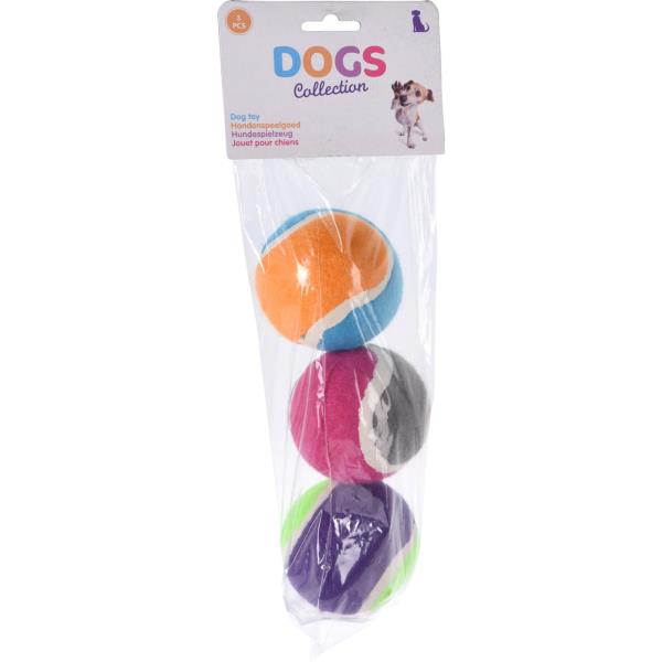 SET 3 PELOTAS TENIS MASCOTA 9023500