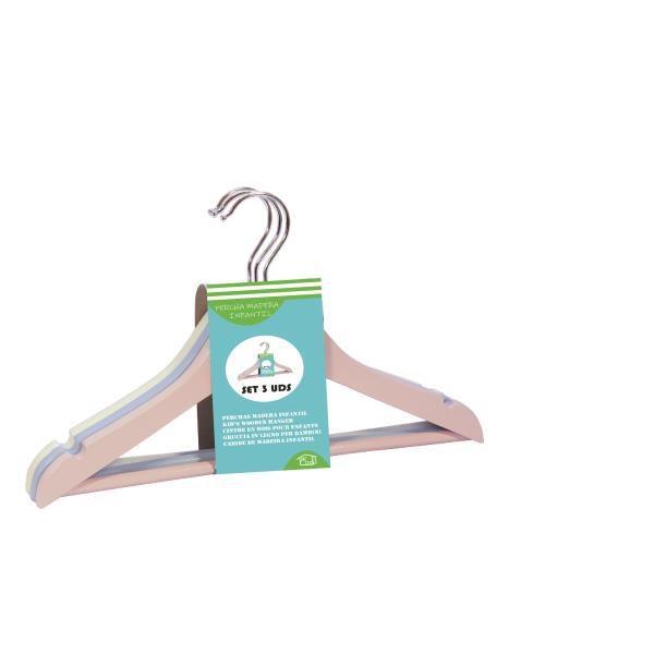 SET 3 PERCHA INF. MADERA COLOR 9021500
