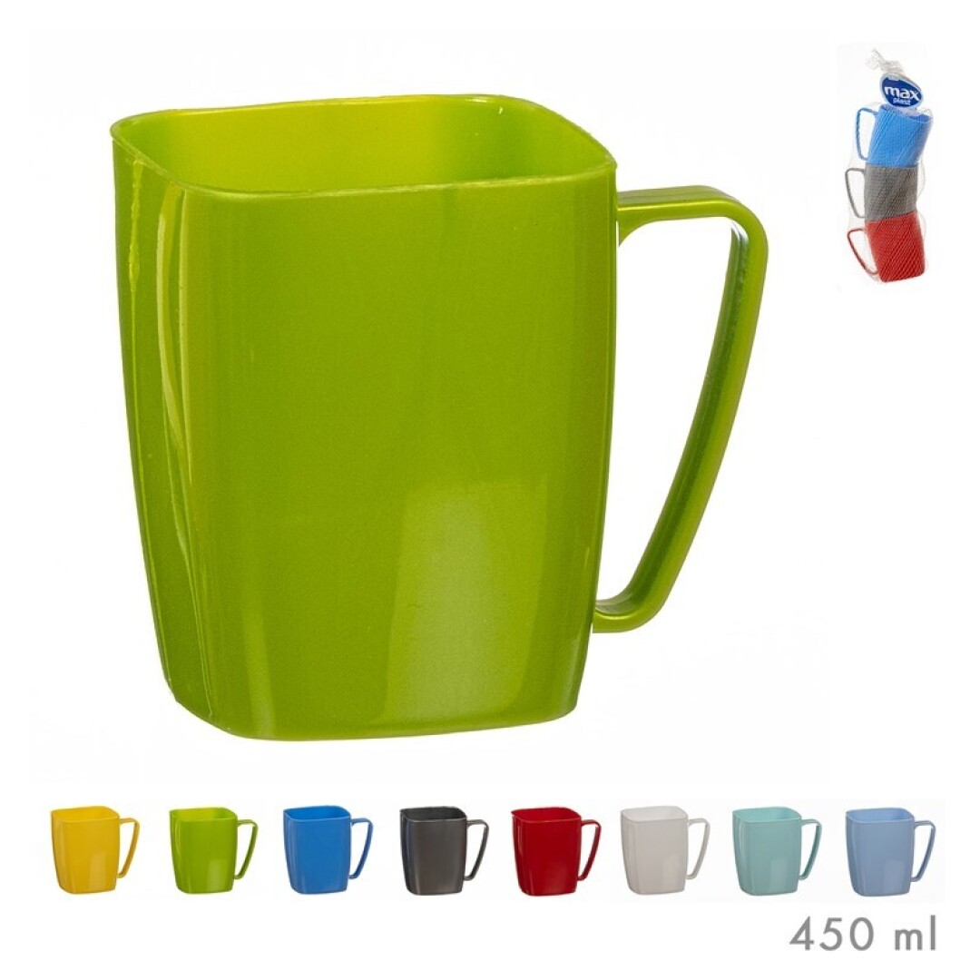 SET 3 TAZAS CUADRADAS 450ML 901600
