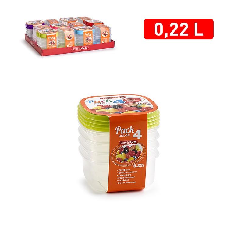 SET 4 FIAMBRERAS 0.22L 900900