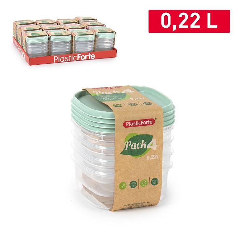SET 4 FIAMBRERAS 0.22L VRM 900900