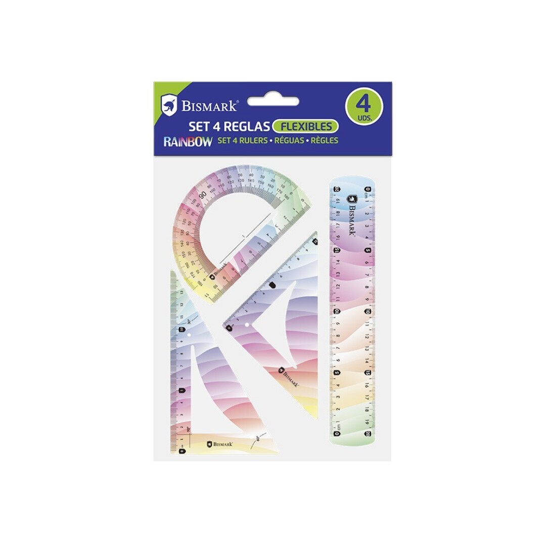 SET 4 REGLAS MULTICOLOR 901900