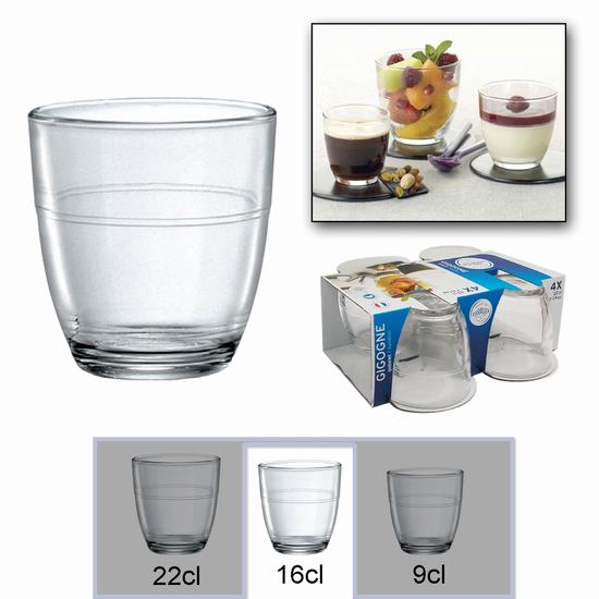 SET 4 VASOS GIGOGNE 16CL 903100