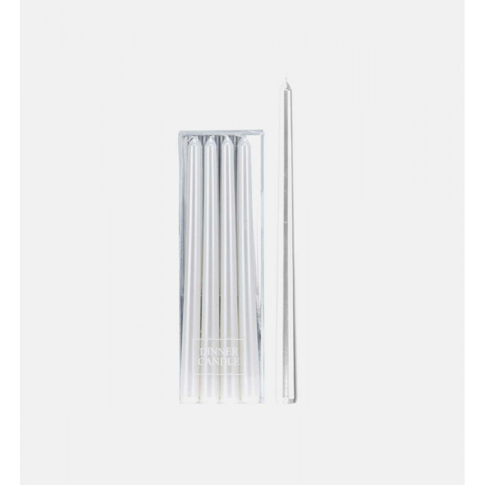 SET 4 VELAS BLANCA 30CM 9038000