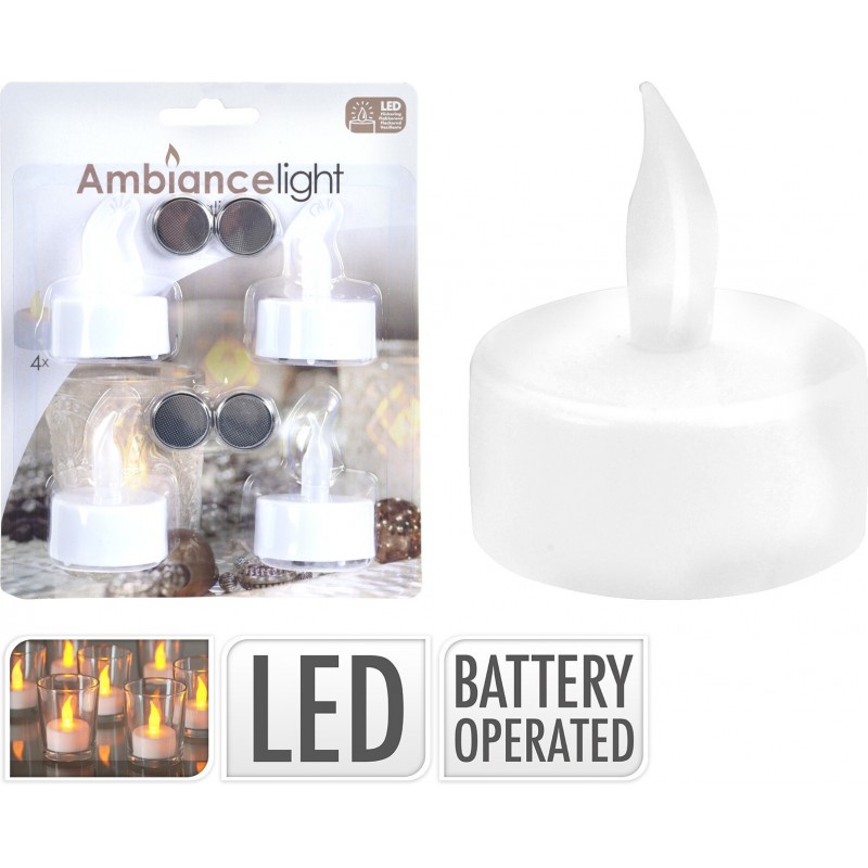 SET 4 VELAS LED 901400