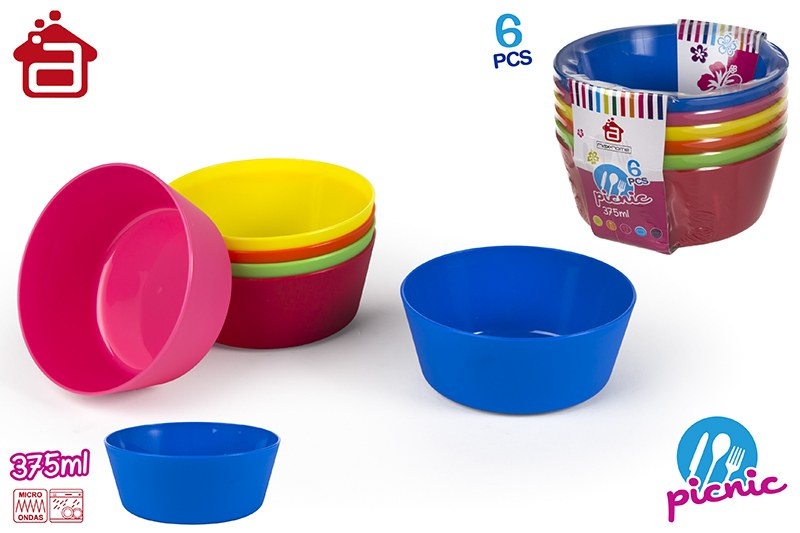SET 6 BOLS PICNIC 901600
