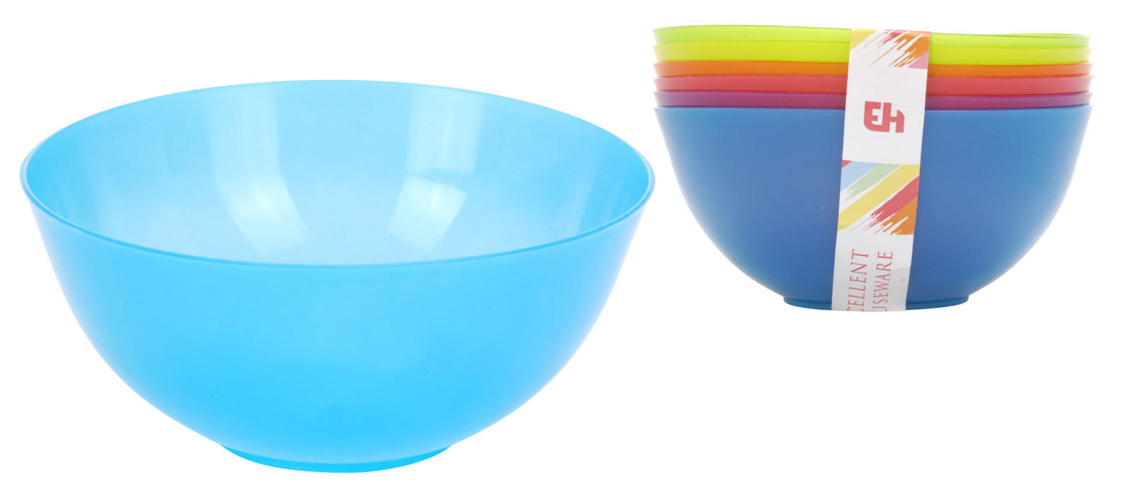 SET 6 BOLS PLASTICO COLOR  902100