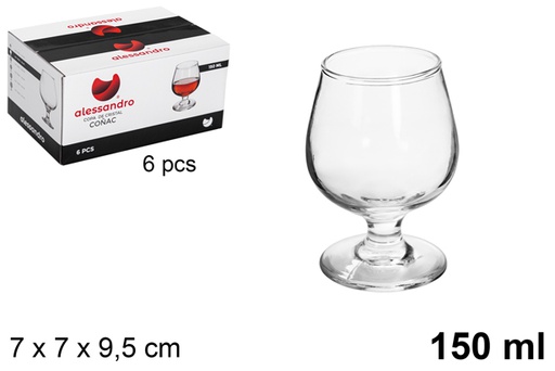 SET 6 COPA COÑAC 150ML ALESSANDRO 9066500
