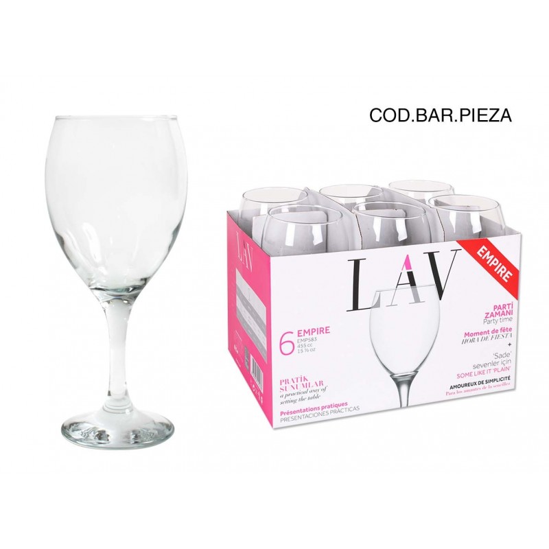 SET 6 COPA VINO EMPIRE 245CC 9067500