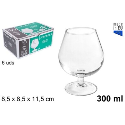 SET 6 COPAS COÑAC 30CL 9148000