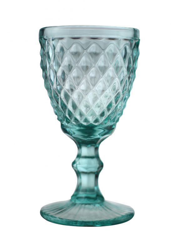 SET 6 COPAS CRISTAL TURQUESA 320ML  915200