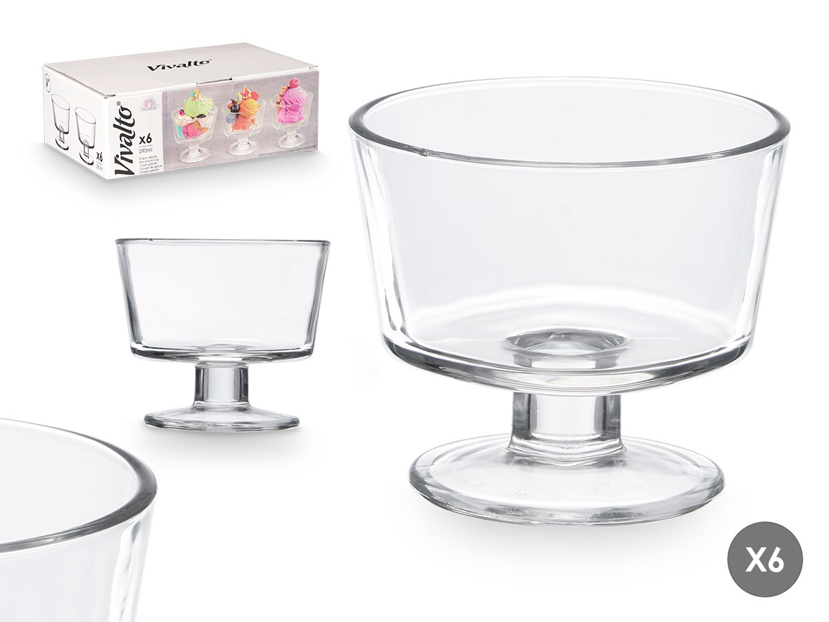 SET 6 COPAS HELADO 290ML 9066500