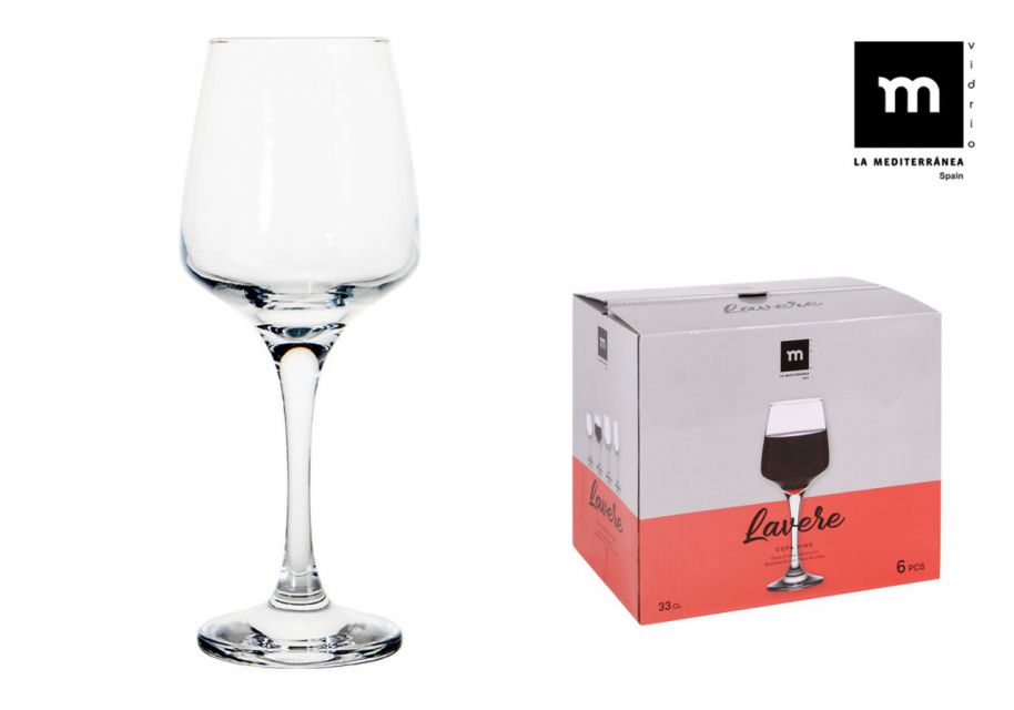SET 6 COPAS LAVERE VINO 330CC 9058000