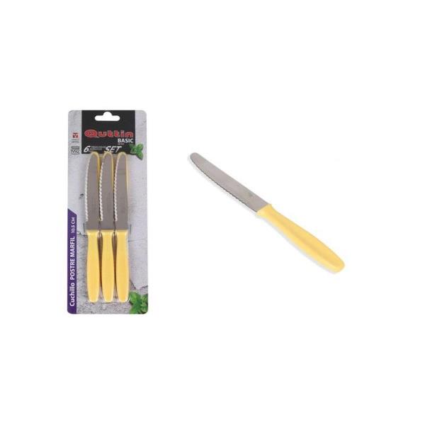 SET 6 CUCHILLO POSTRE SIERRA IVORY 902500