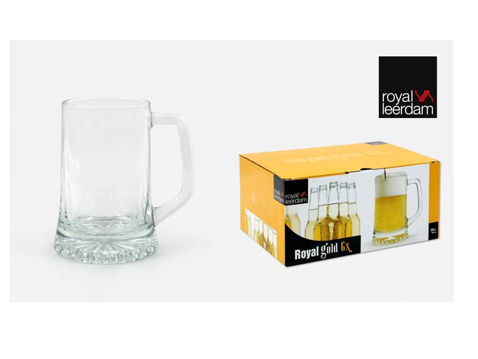 SET 6 JARRA CERVEZA ROYAL 28CL 9095000