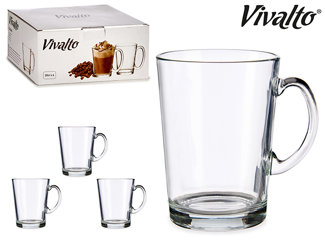 SET 6 JARRA DESAYUNO C/ASA 250ML 9064500