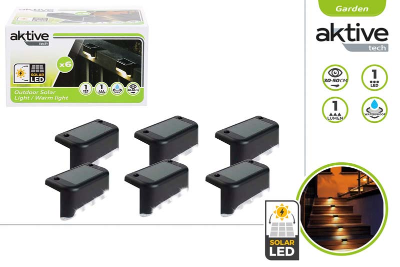 SET 6 LAMPARAS SOLARES 906200