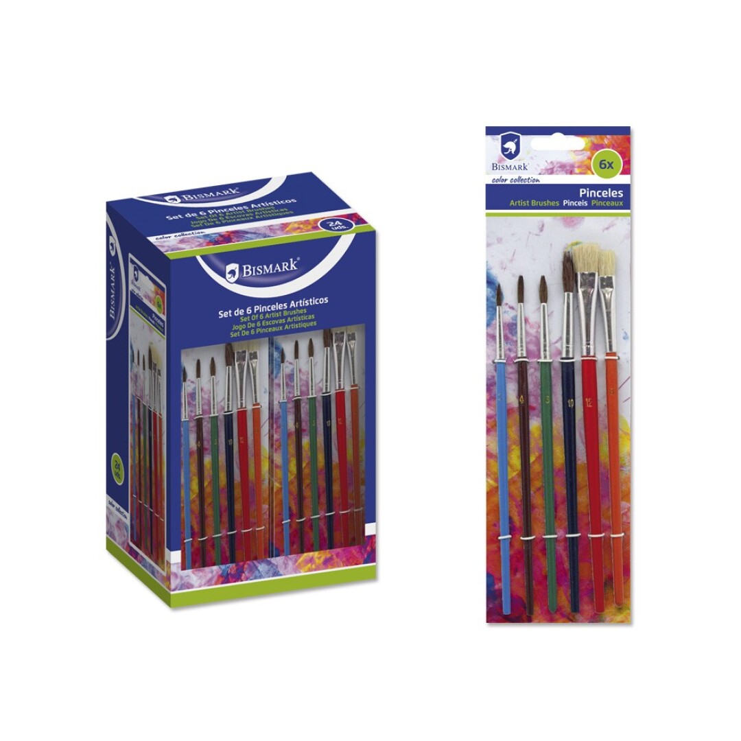 SET 6 PINCELES SURTIDOS 901100
