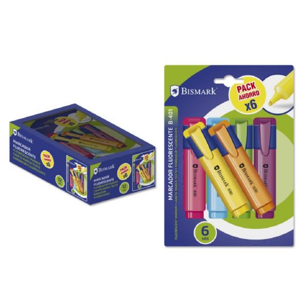SET 6 SUBRAYADORES NEON 90145000