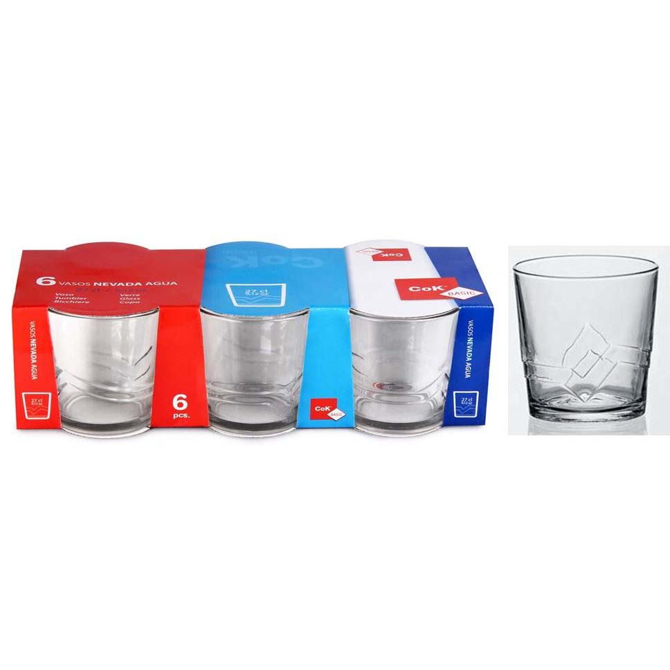SET 6 VASO AGUA NEVADA 27CL 90019500