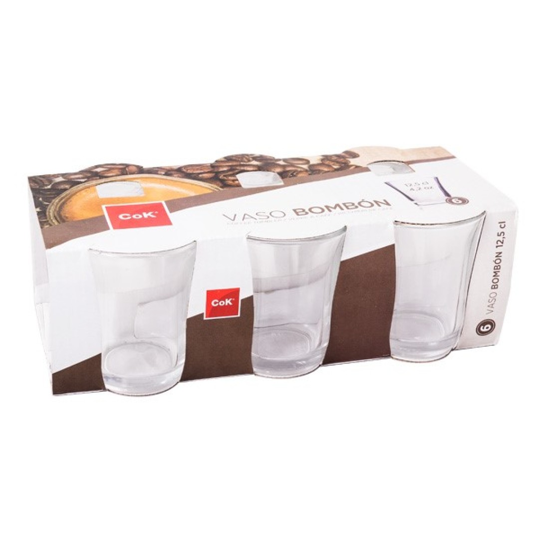 SET 6 VASO BOMBON 12.5CL  9018500