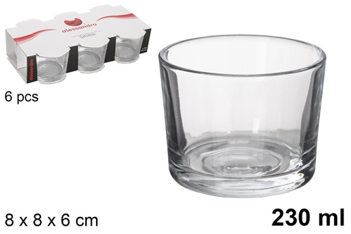SET 6 VASO SIDRA 230ML 902100