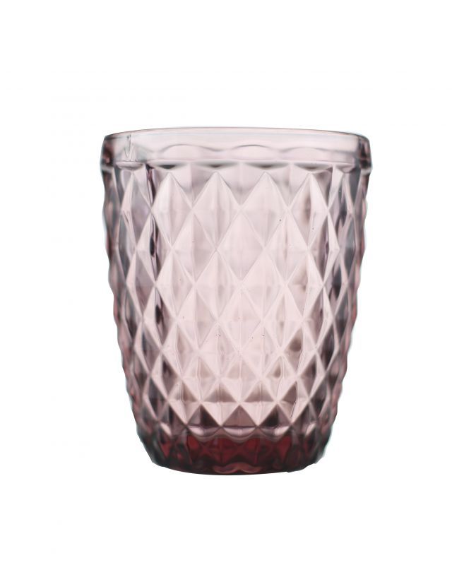 SET 6 VASOS CRISTAL ROSA 270ML  9109500