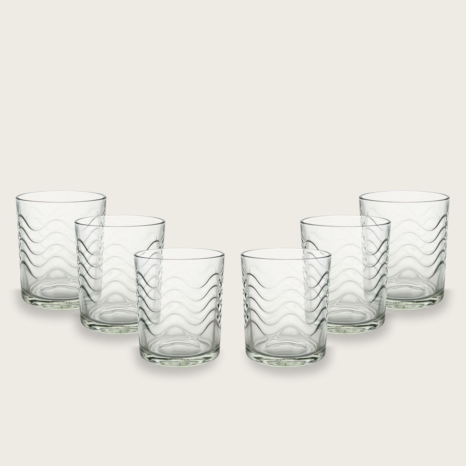 SET 6 VASOS CUBIK 27CL 901900