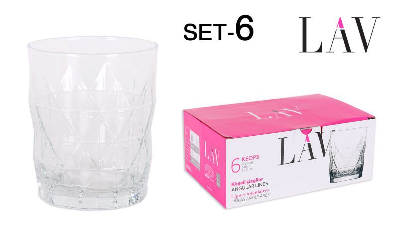 SET 6 VASOS KEOPS 345CC 9053000