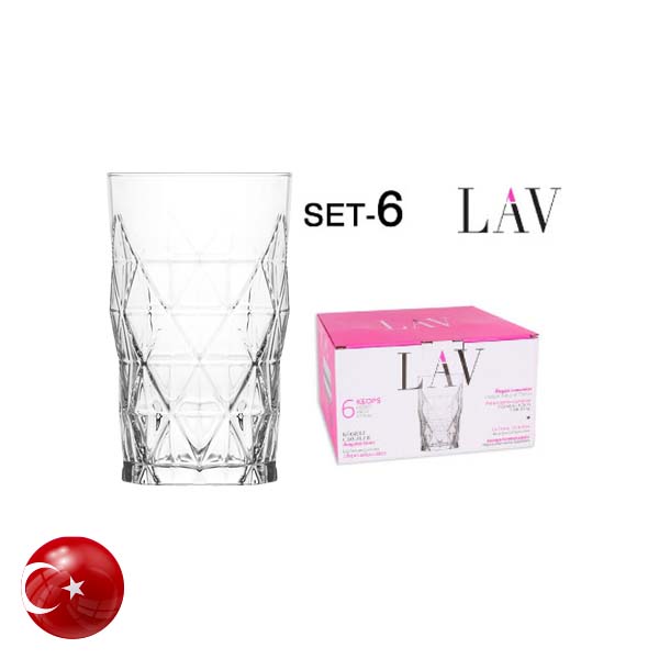 SET 6 VASOS KEOPS 460CC 9064000