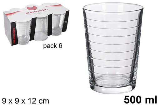 SET 6 VASOS SIDRA LISBOA 500ML 9037500