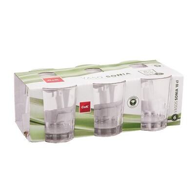 SET 6 VASOS SONIA 10CL 901600