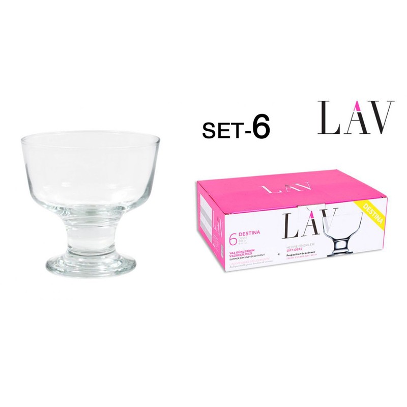 SET 6COPA HELADO DESTINA 280CC  9076000
