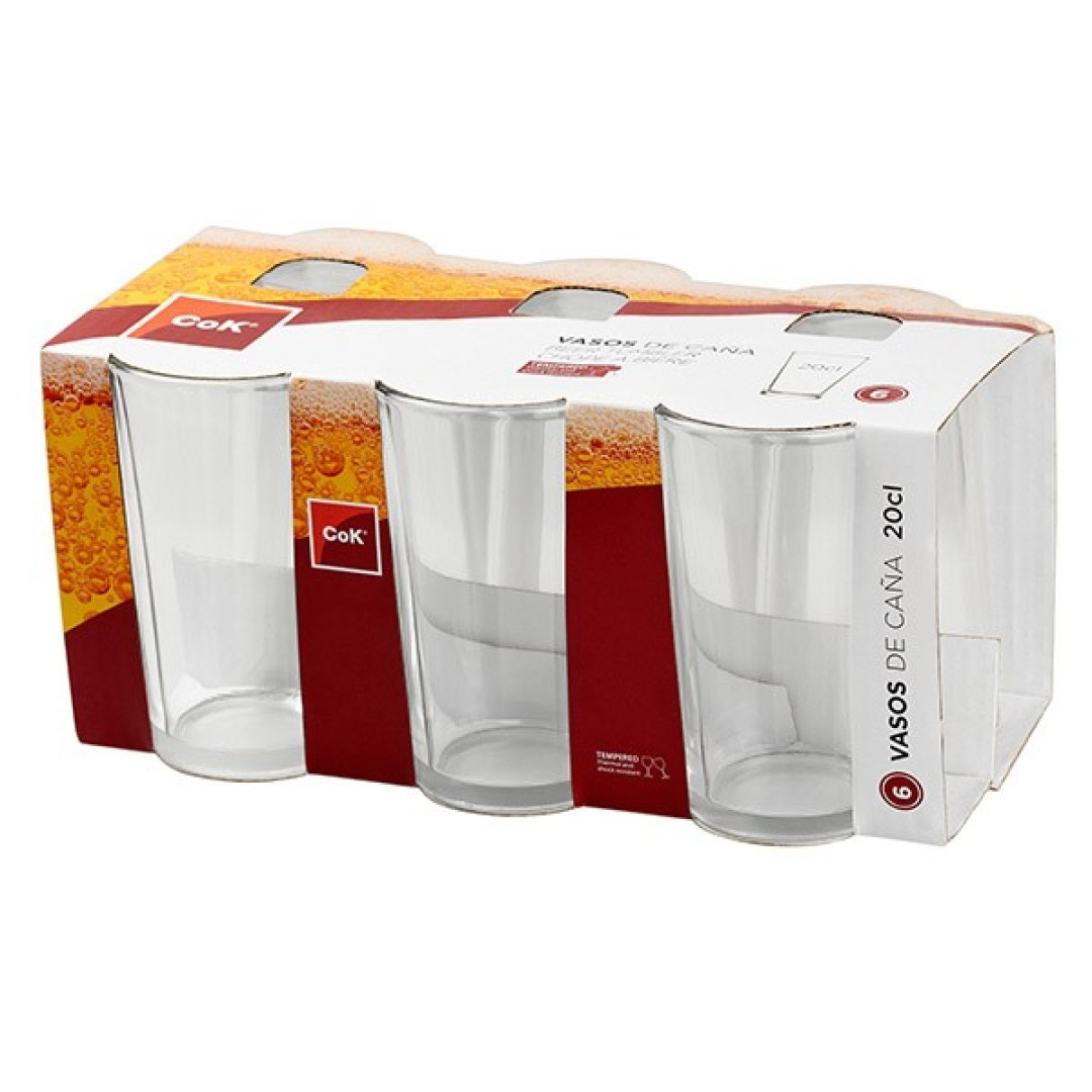 SET 6VASO CAÑA 20 COK  9023500