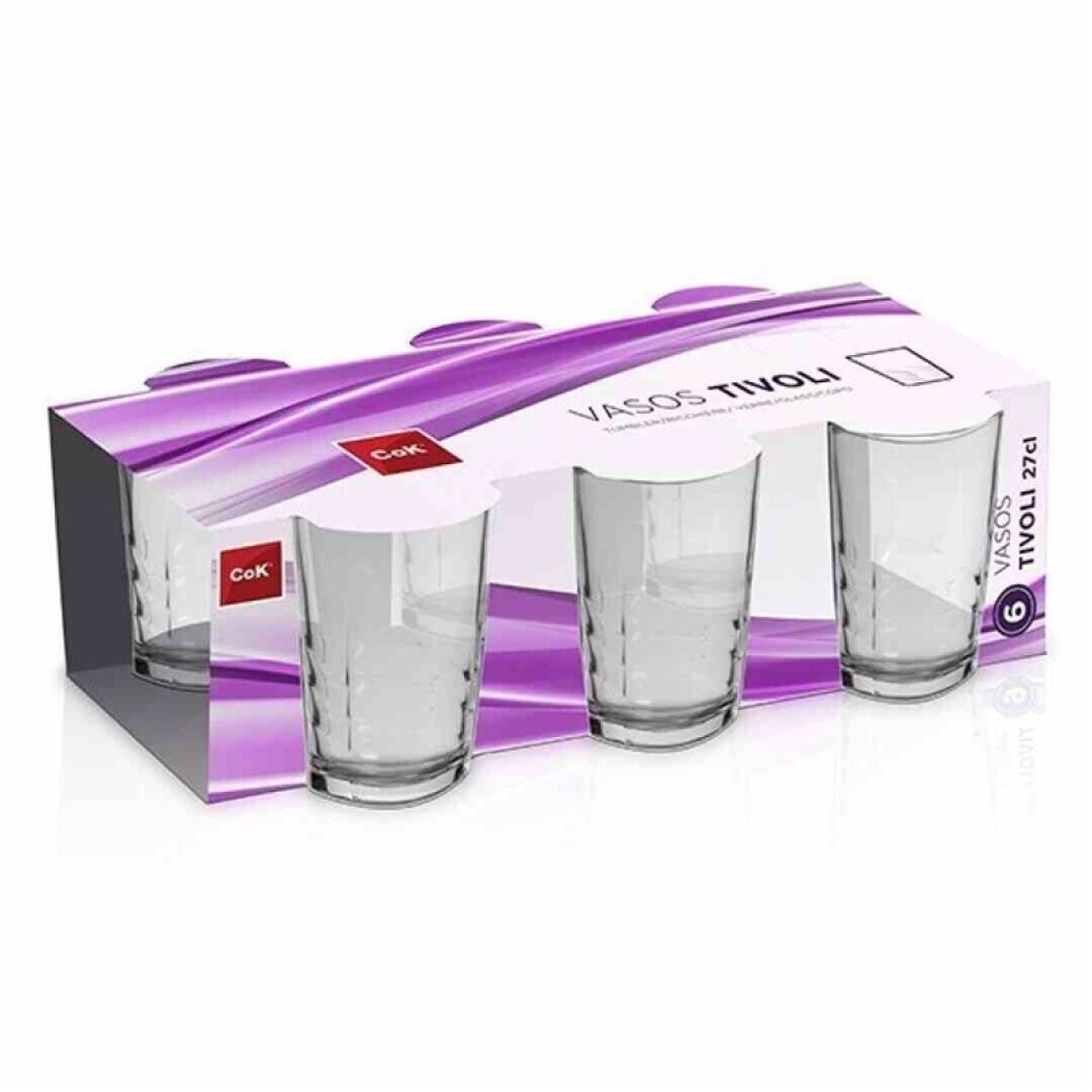 SET 6VASO TIVOLI AGUA 27CL 901900
