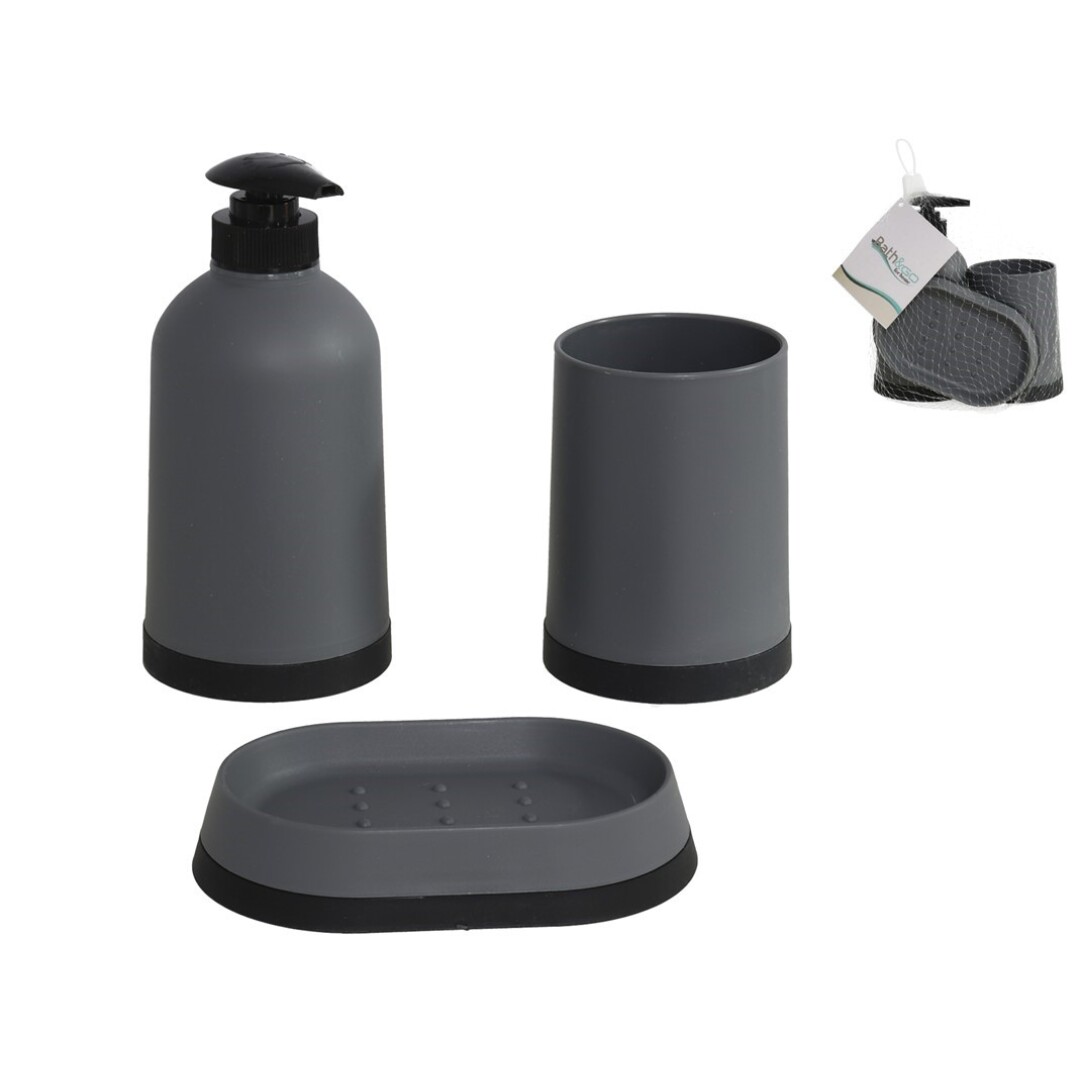 SET BAÑO NEGRO 3PCS 90290