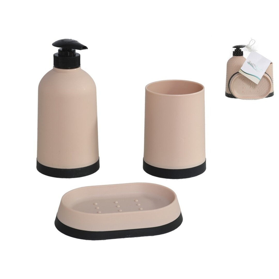 SET BAÑO ROSA 3PCS 902900