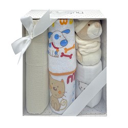 SET BEBE R.NACIDO 4PZAS BEIG 911500