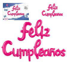 SET GLOBOS F.CUMPLE MINUSC.ROSA 9015500