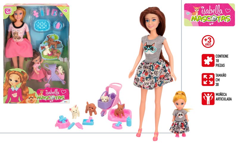SET MUÑECA ISABELLA C/MASCOTA 907100