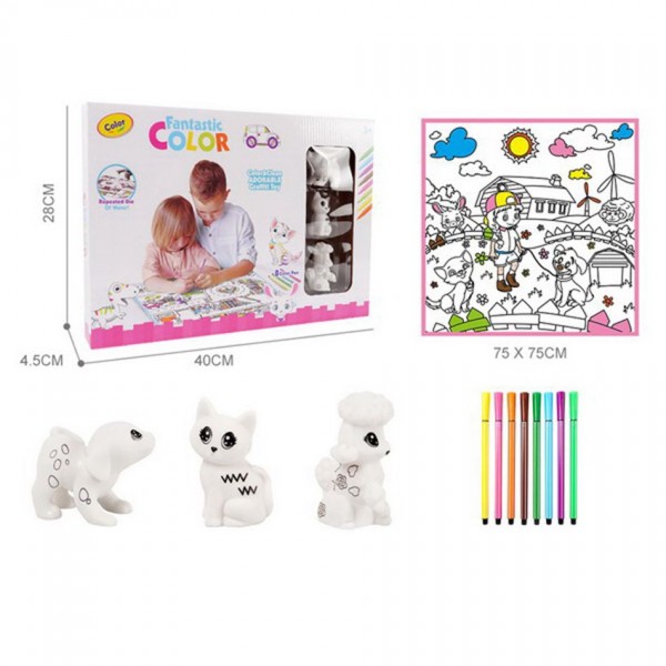 SET PINTURA ANIMALES Y LAMINA 2022-1282 905900