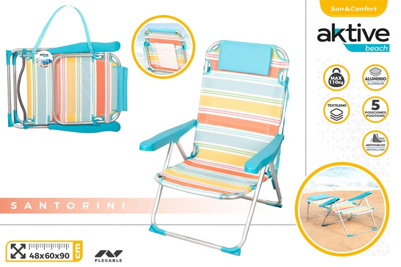 SILLA ALTA ALUM.PLEG.48X60X90 5POS 9392500