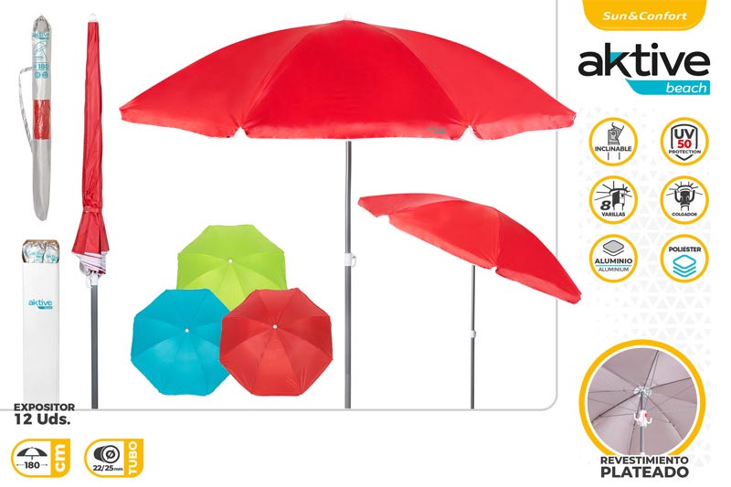 SOMBRILLA D180 TUBO ALUM. 908900