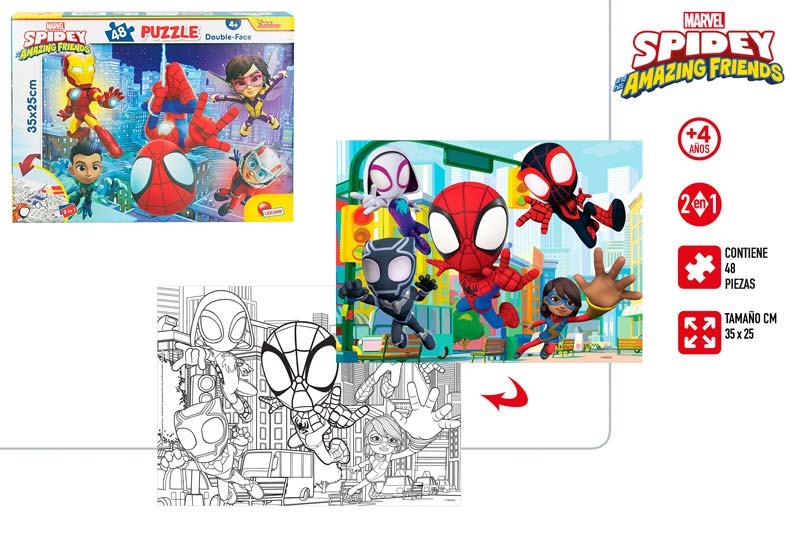 SPIDEY PUZZLE DOBLE CARA 48PZ  903900