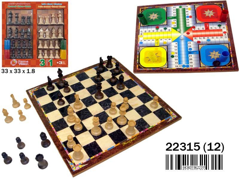 TABLERO MADERA 3 EN 1 905500
