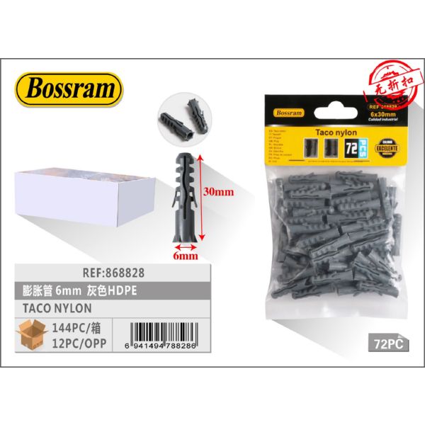 TACO NYLON 6X300MM 72PCS 9004500